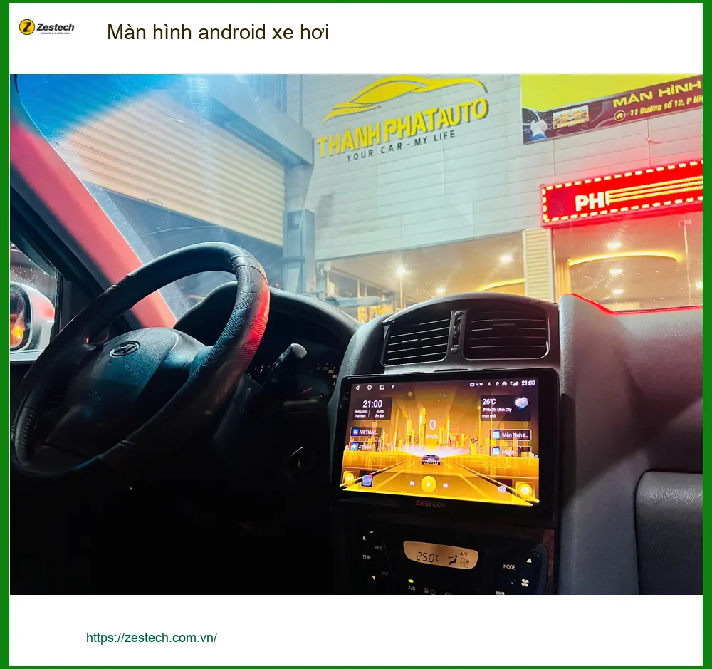 Anh Quang lắp màn hình android xe hơi Hyundai Accent tại Quận 9 để tiện chỉ đường