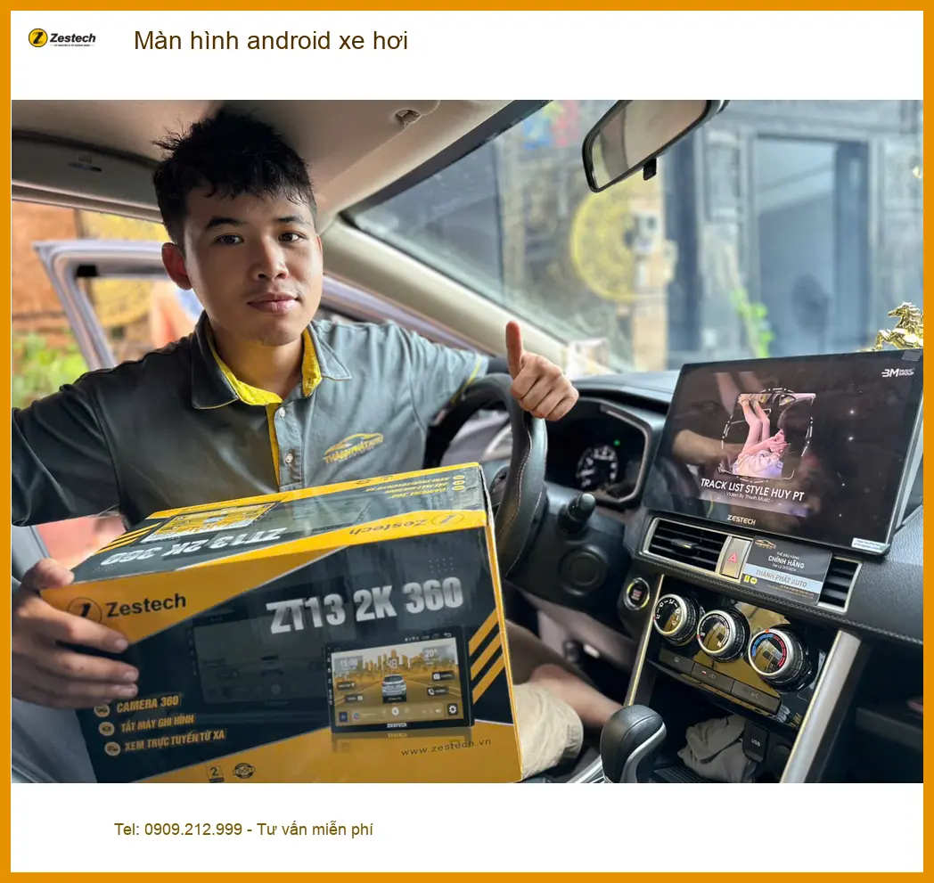 Chú Bình nâng cấp màn hình android xe hơi Hyundai Accent tại Quận 9