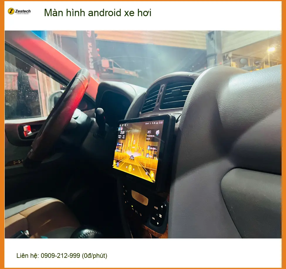 Anh Quang lắp màn hình android xe hơi Hyundai Accent tại Quận 9 để tiện chỉ đường ảnh thực tế 3