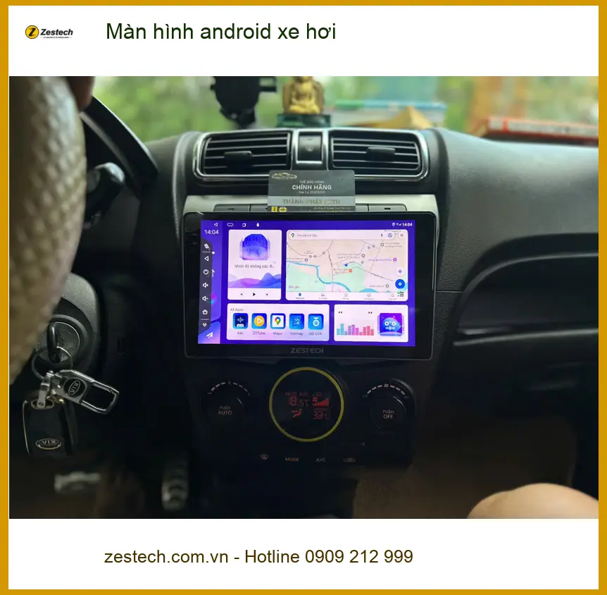 Anh Cường lắp màn hình android cho Elantra tại Quận 10 vì màn zin cũ ảnh thực tế 2