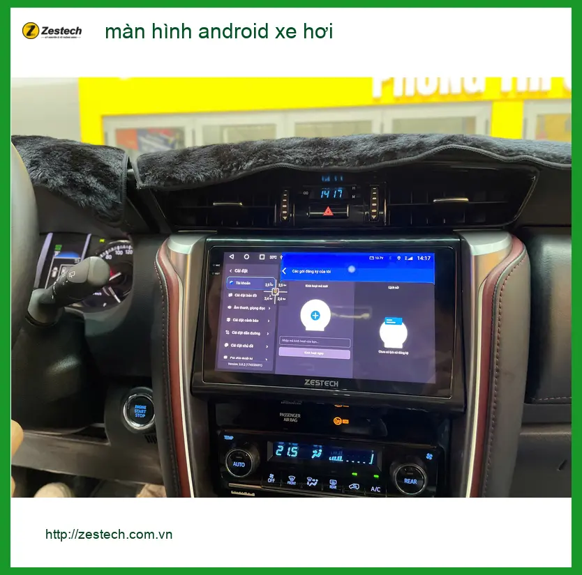 Anh Thắng lắp màn hình Android xe hơi cho VinFast Lux A tại Quận 12