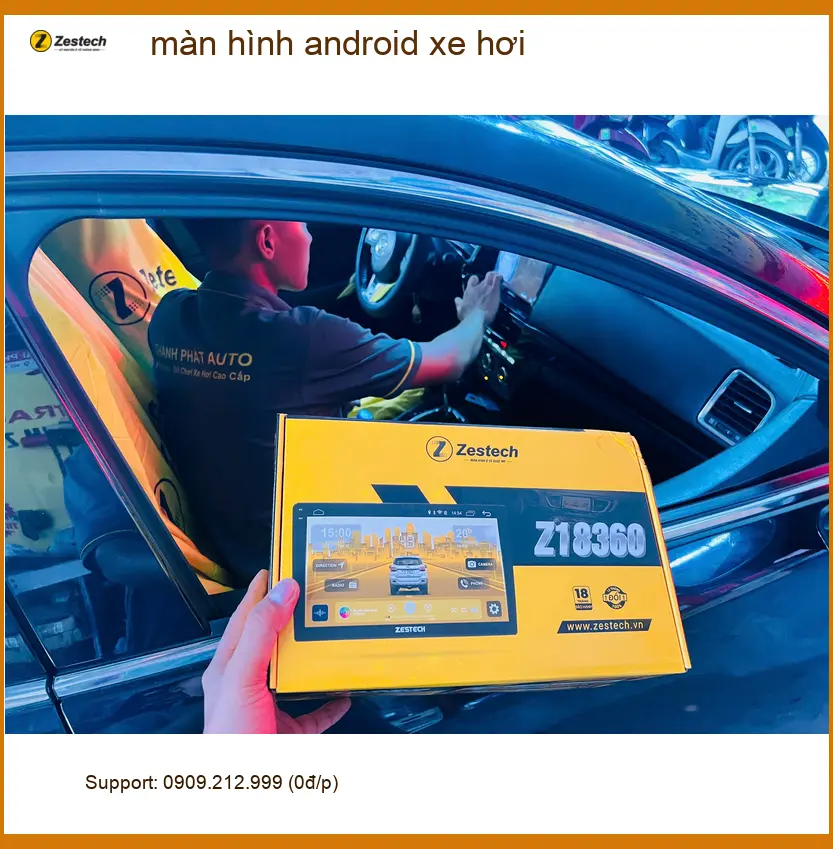 Anh Nam lắp màn hình Android cho Ford Everest tại Bình Chánh để tiện giải trí