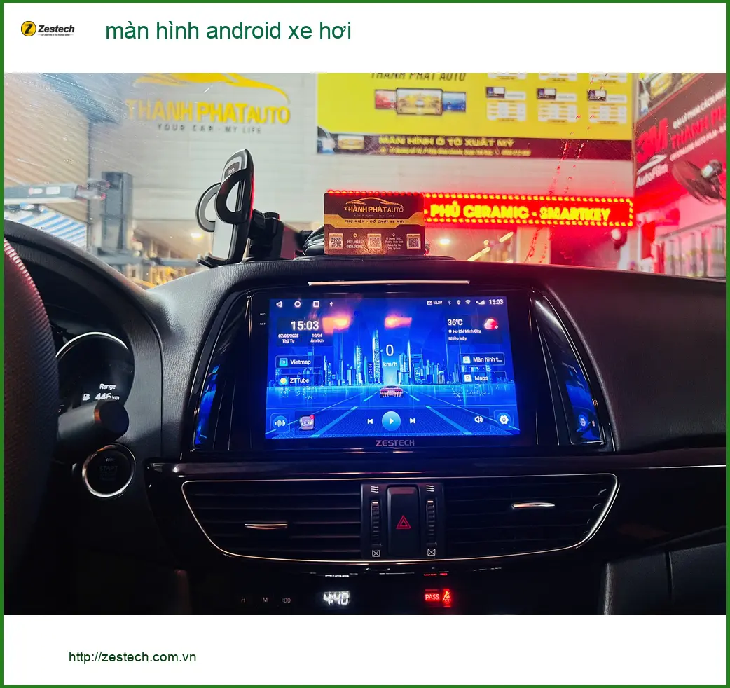 Anh Nam lắp màn hình Android cho Ford Everest tại Bình Chánh để tiện giải trí ảnh thực tế 3