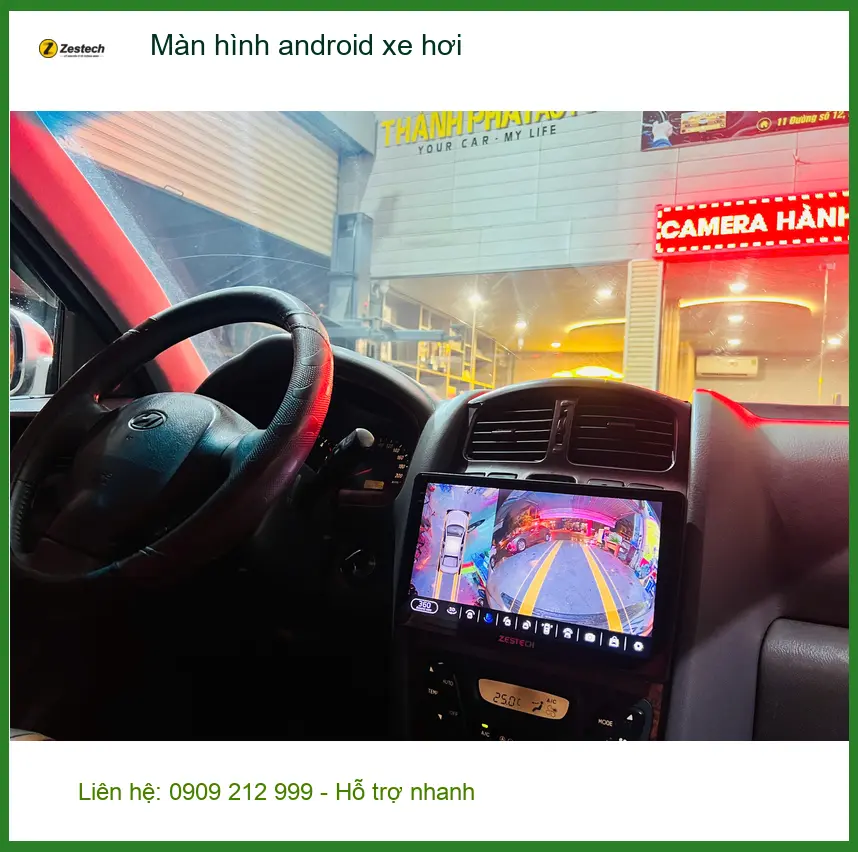 Chị Thảo nâng cấp màn hình Android xe hơi Hyundai Accent tại Quận 3 vì màn zin thiếu tính năng