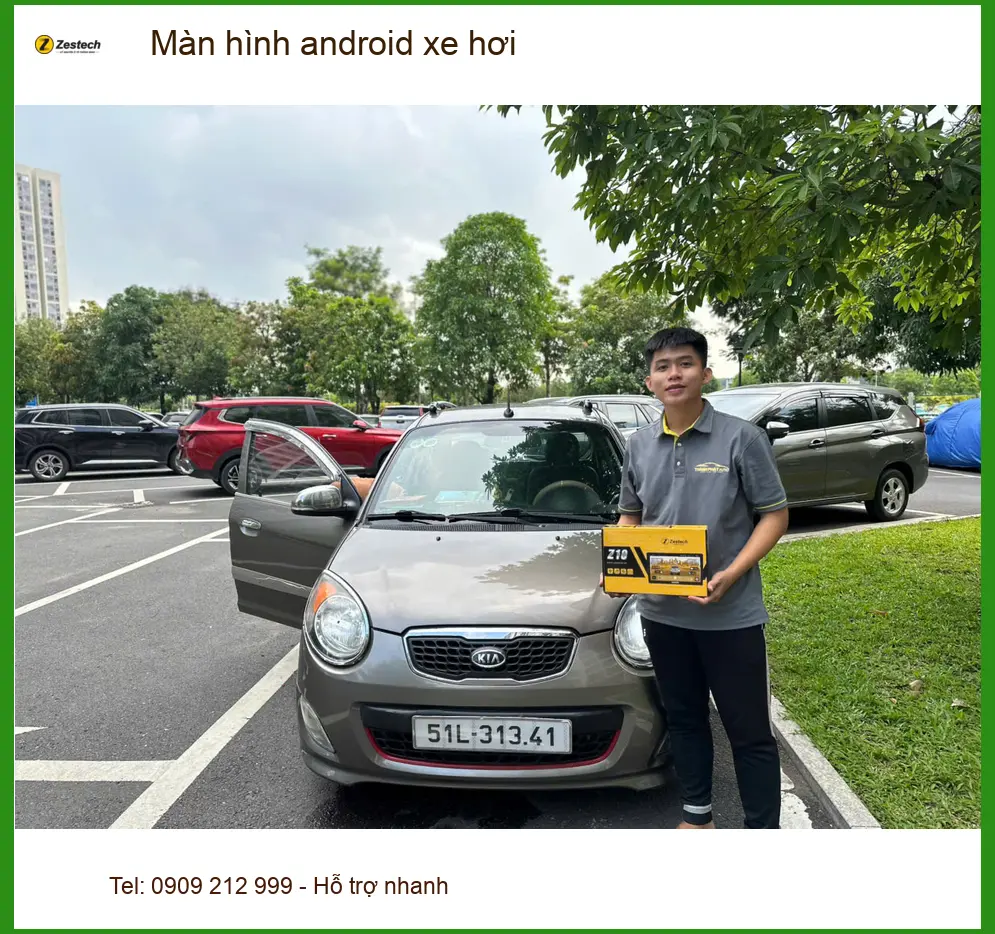 Anh Dũng lắp màn hình android xe hơi cho Honda CRV tại Gò Vấp ảnh thực tế 2