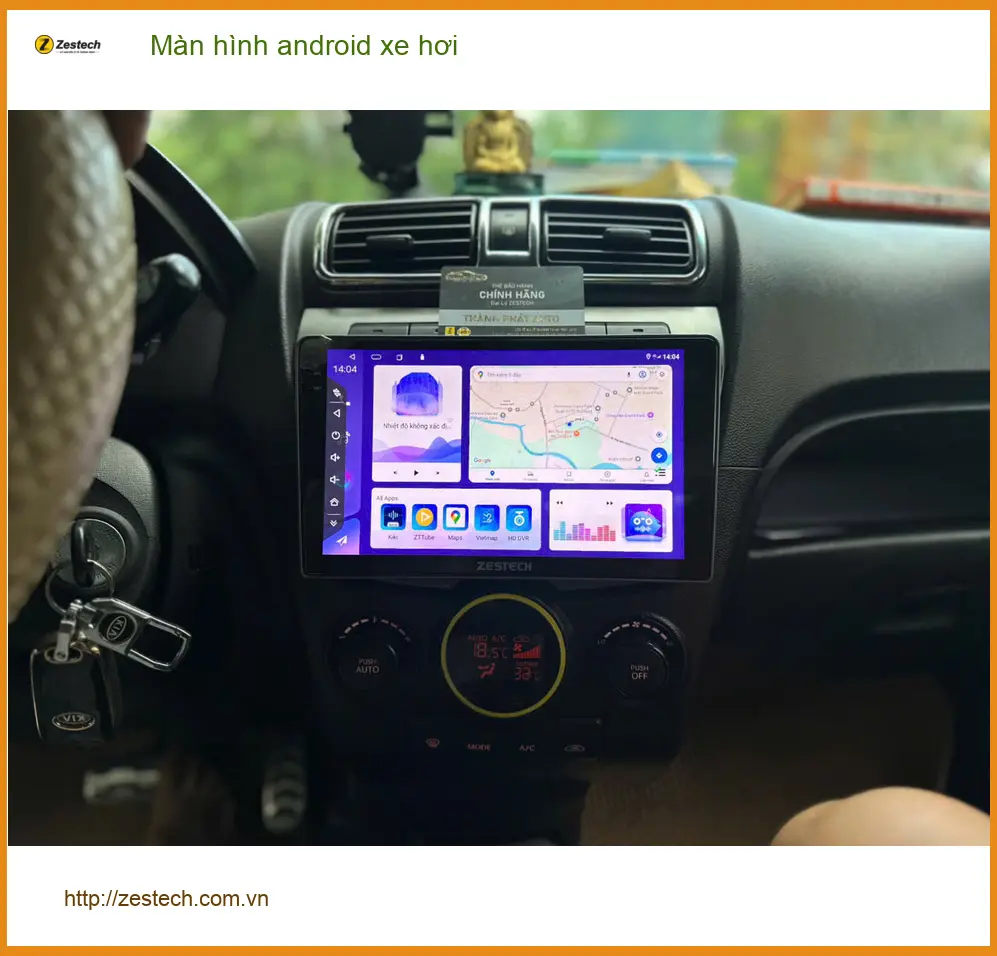 Anh Dũng lắp màn hình android xe hơi cho Honda CRV tại Gò Vấp ảnh thực tế 4
