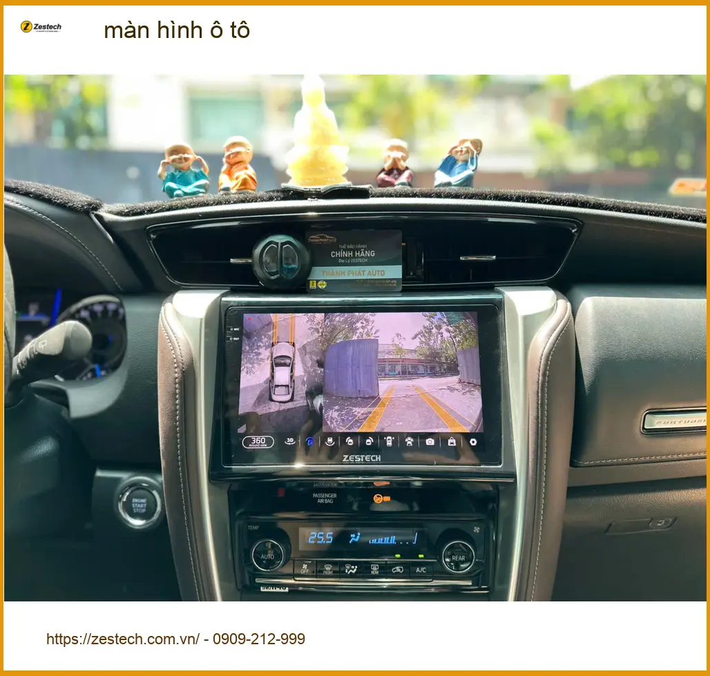 Chị Lan Anh lắp màn hình ô tô Toyota Vios tại Quận Bình Thạnh để xe sang hơn ảnh thực tế 3