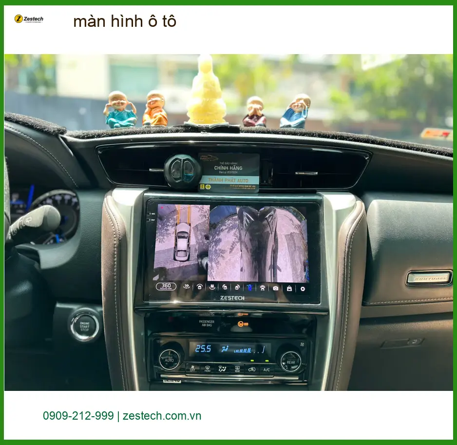 Chị Lan Anh lắp màn hình ô tô Toyota Vios tại Quận Bình Thạnh để xe sang hơn ảnh thực tế 4