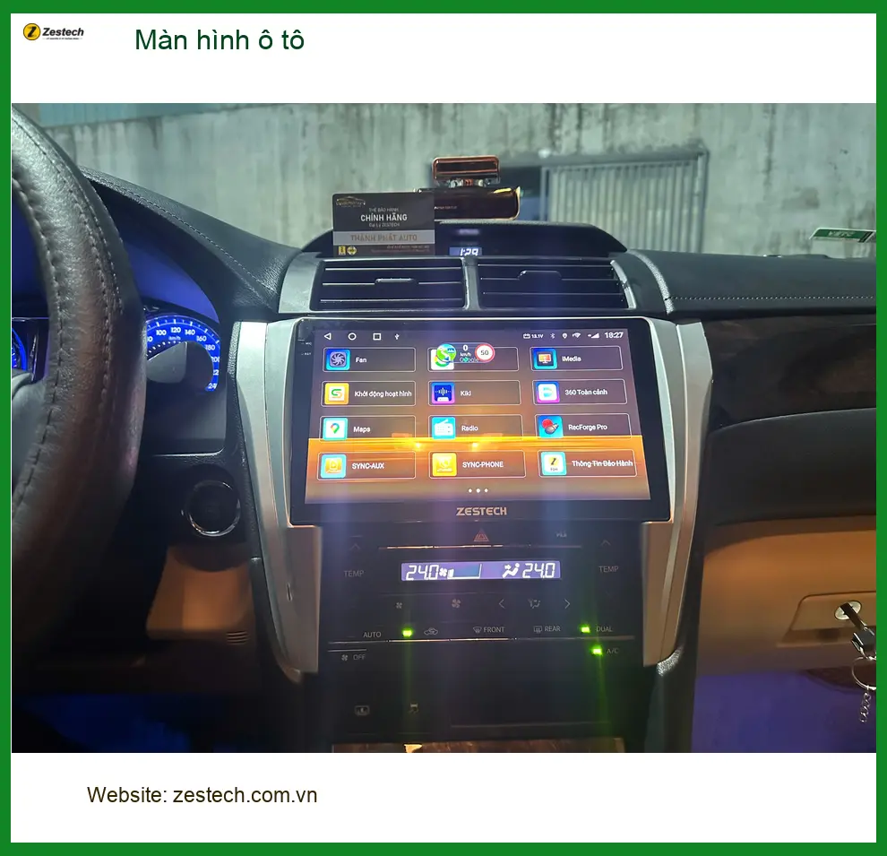 Anh Nam Phong nâng cấp màn hình ô tô Honda CRV tại Quận Gò Vấp cho tiện ích