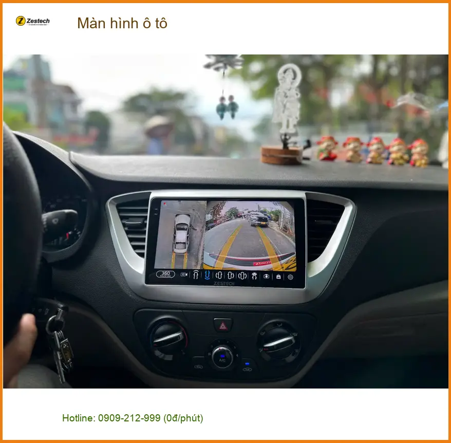 Chị Thảo lắp màn hình ô tô cho Hyundai Accent tại Quận Thủ Đức muốn nâng cấp trải nghiệm giải trí ảnh thực tế 3