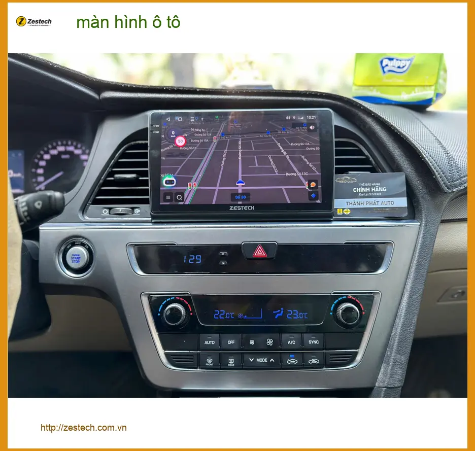 Chú Phước nâng cấp màn hình Android cho Hyundai Accent tại Bình Chánh vì màn hình cũ bị đơ ảnh thực tế 3