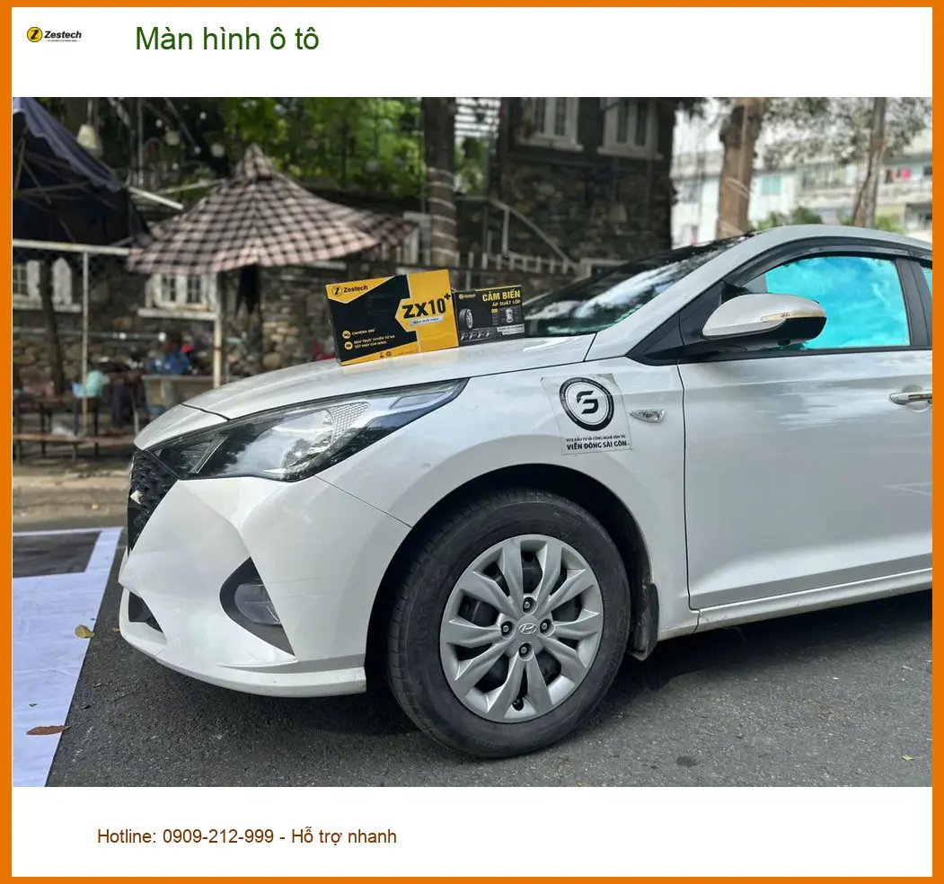 Chị Phương lắp màn hình ô tô cho Hyundai Accent tại Quận 5 để tiện dẫn đường và giải trí ảnh thực tế 5