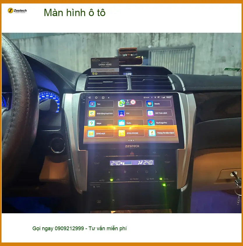 Anh Quang lắp màn hình ô tô Hyundai Accent Quận Bình Tân
