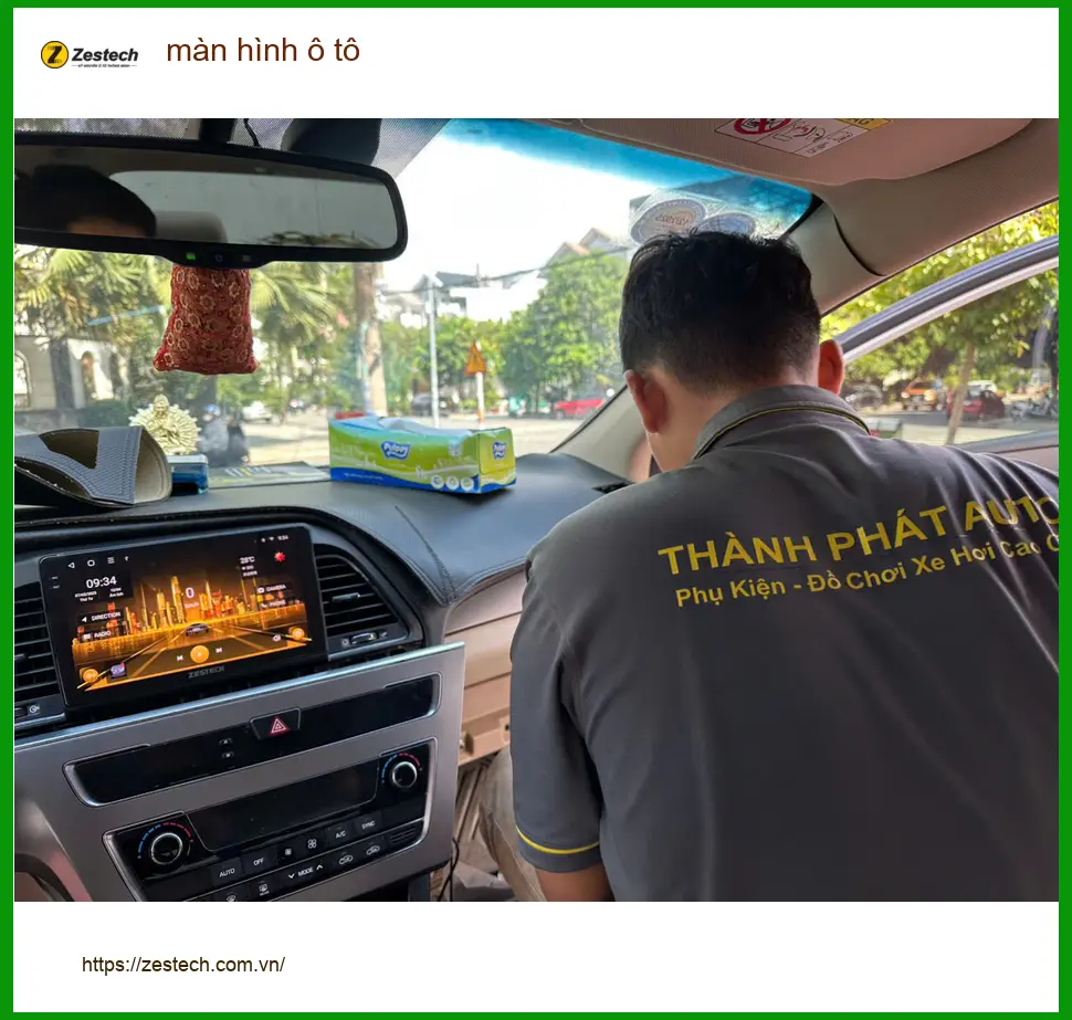 Chú Cường nâng cấp màn hình ô tô cho Hyundai Accent tại Quận Tân Phú ảnh thực tế 5