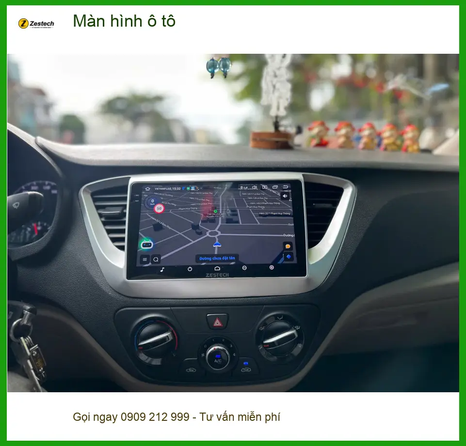 Chị Thảo nâng cấp màn hình ô tô Hyundai Accent tại Quận 9 uy tín ảnh thực tế 2