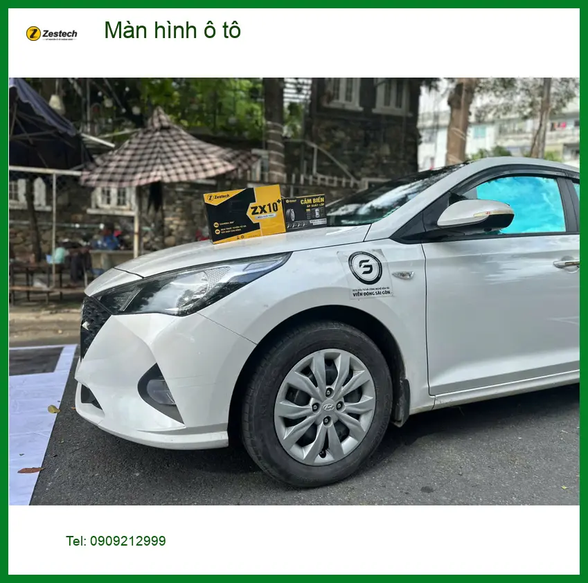 Chị Thảo nâng cấp màn hình ô tô Hyundai Accent tại Quận 9 uy tín ảnh thực tế 3