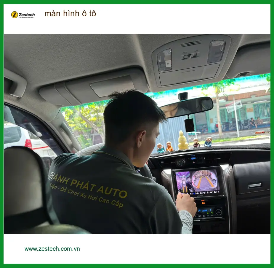 Anh Quang lắp màn hình ô tô cho Honda CRV tại Tân Bình tiện lợi giải trí ảnh thực tế 3