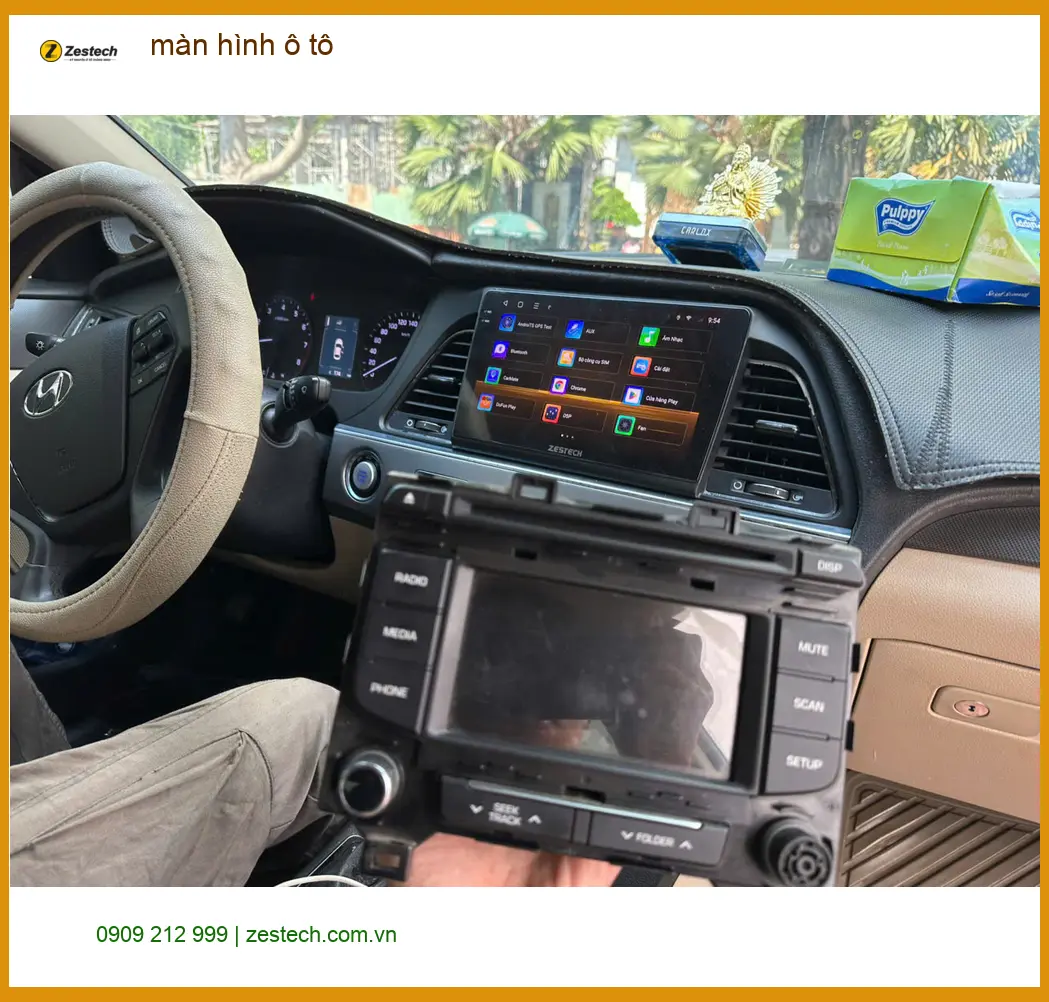 Anh Tài nâng cấp màn hình ô tô cho Toyota Vios tại Quận Nhà Bè