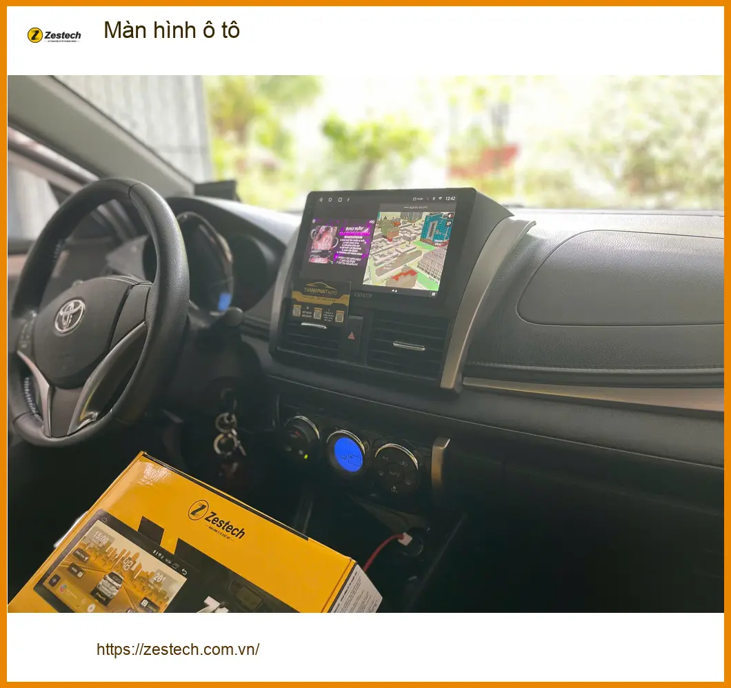 Anh Bách lắp màn hình ô tô Hyundai Accent tại Quận 11 vì màn zin cũ đã hỏng ảnh thực tế 2