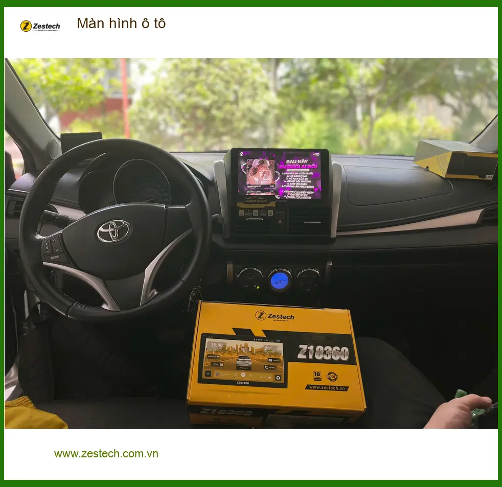 Anh Bách lắp màn hình ô tô Hyundai Accent tại Quận 11 vì màn zin cũ đã hỏng ảnh thực tế 4
