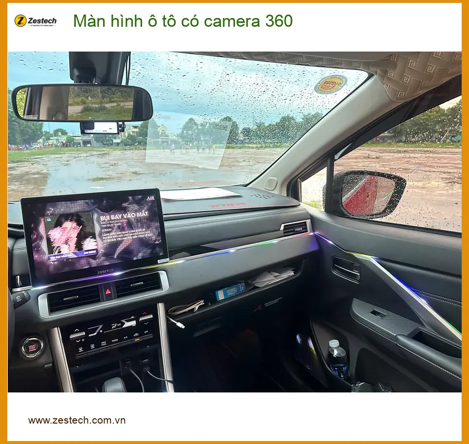 Anh Kiên lắp màn hình ô tô có camera 360 cho Honda City Quận Tân Bình