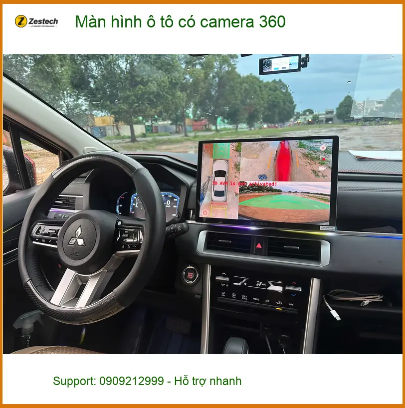 Anh Kiên lắp màn hình ô tô có camera 360 cho Honda City Quận Tân Bình ảnh thực tế 2