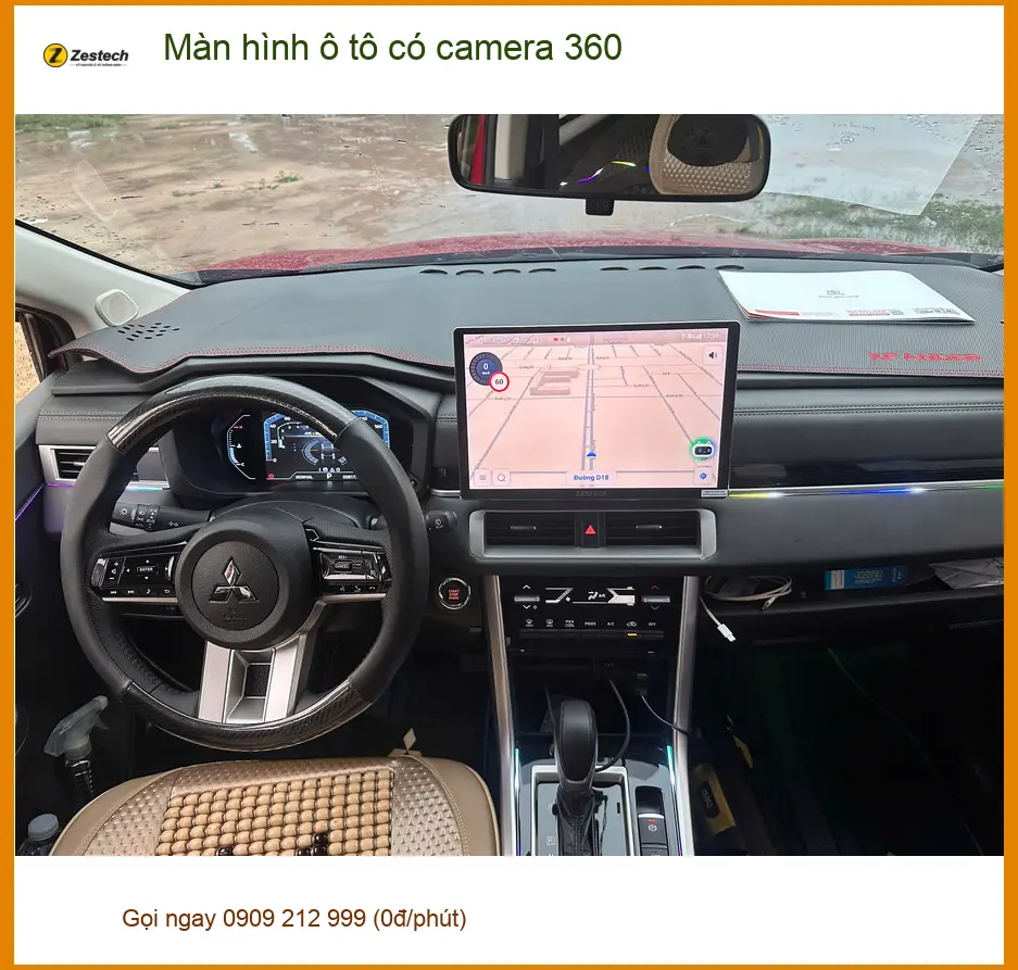 Anh Khải lắp màn hình ô tô có camera 360 cho Hyundai Creta ở Bình Thạnh để dễ lái ảnh thực tế 4