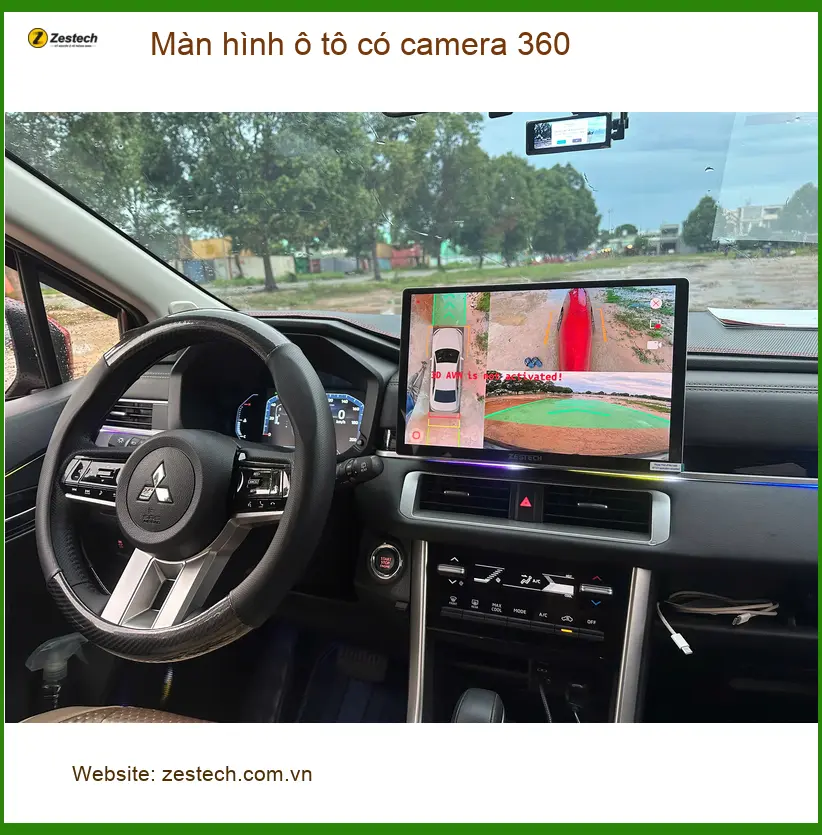 Anh Trường lắp màn hình ô tô có camera 360 cho Toyota Camry Quận 7