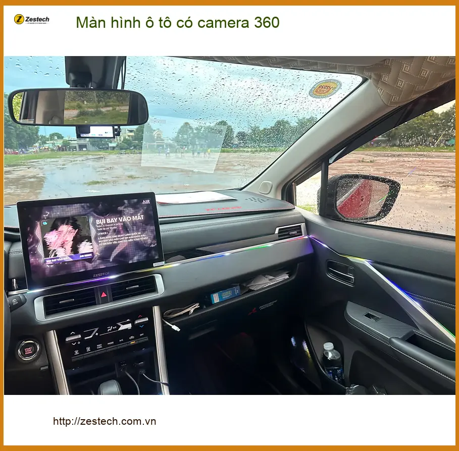 Anh Trường lắp màn hình ô tô có camera 360 cho Toyota Camry Quận 7 ảnh thực tế 2