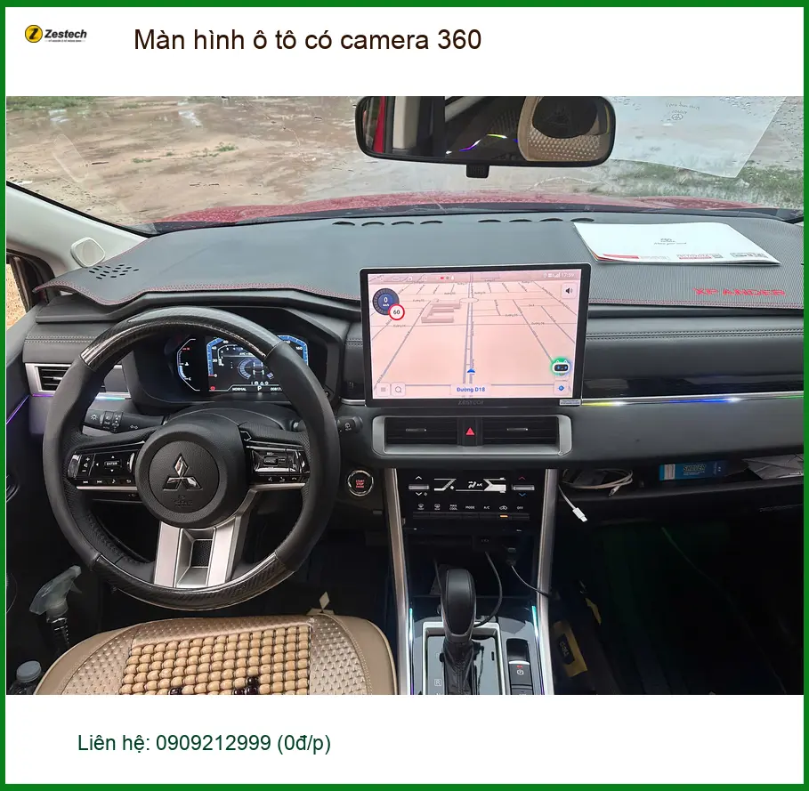 Anh Trường lắp màn hình ô tô có camera 360 cho Toyota Camry Quận 7 ảnh thực tế 4