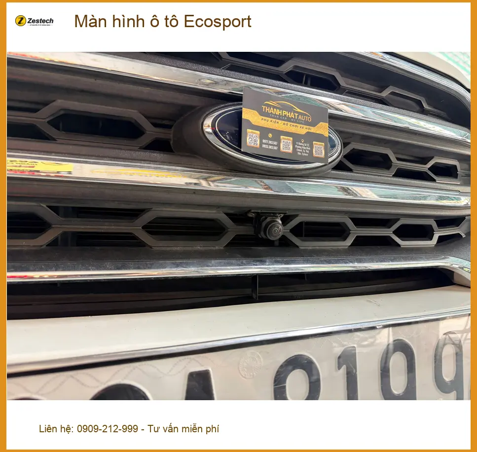 Anh Trọng nâng cấp màn hình ô tô Ecosport tại Quận 9 vì màn zin hay giật lag ảnh thực tế 3