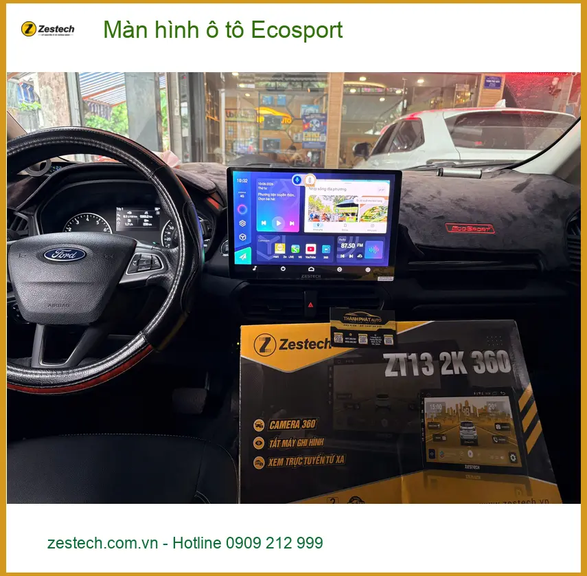 Anh Trọng nâng cấp màn hình ô tô Ecosport tại Quận 9 vì màn zin hay giật lag ảnh thực tế 4
