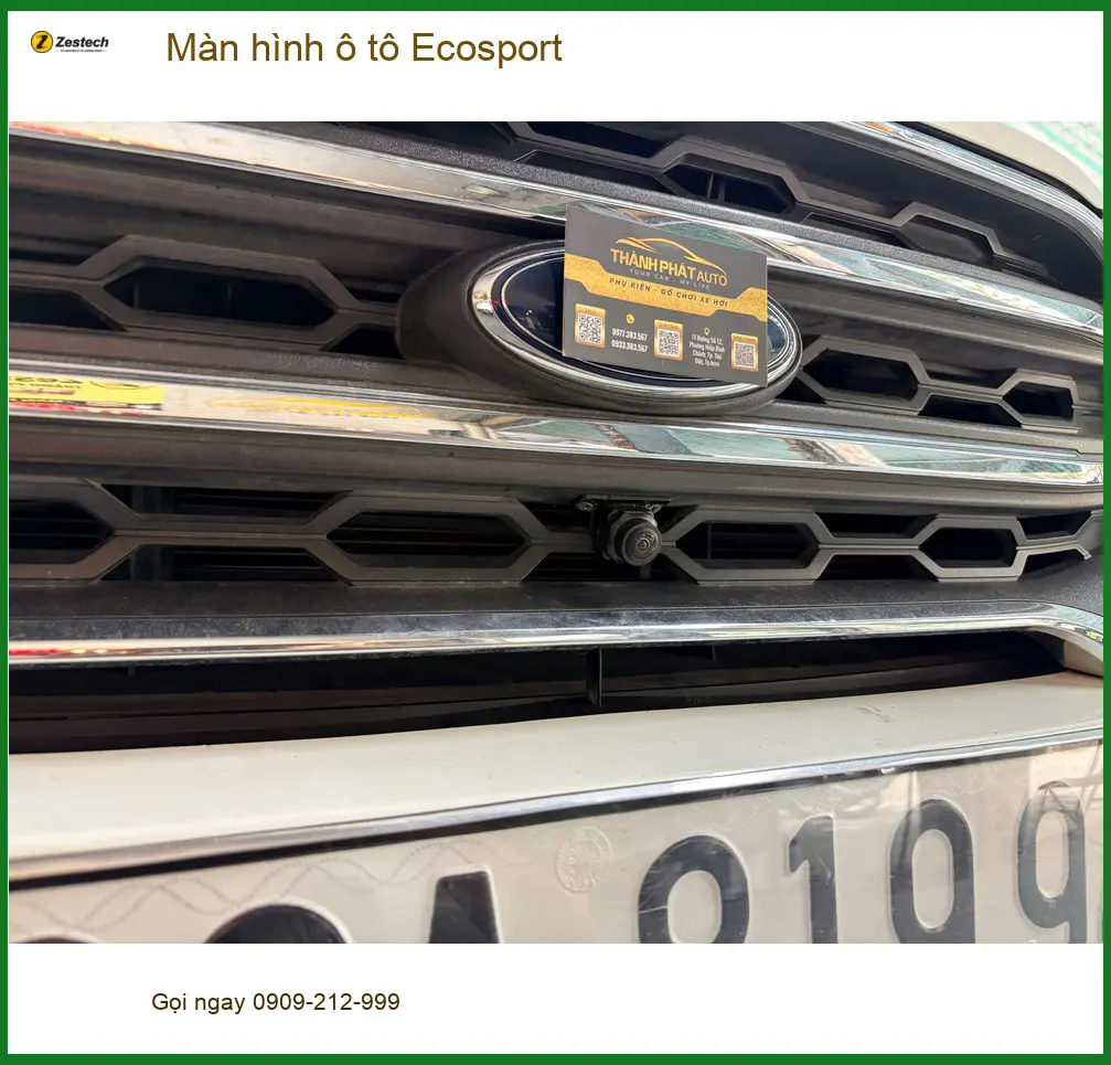 Anh Tấn nâng cấp màn hình ô tô Ecosport Quận Thủ Đức để xem bản đồ rõ hơn