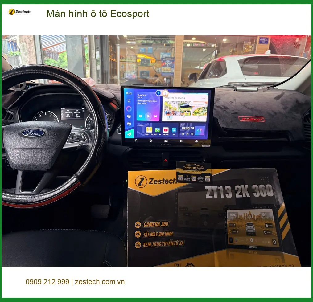 Anh Tấn nâng cấp màn hình ô tô Ecosport Quận Thủ Đức để xem bản đồ rõ hơn ảnh thực tế 2