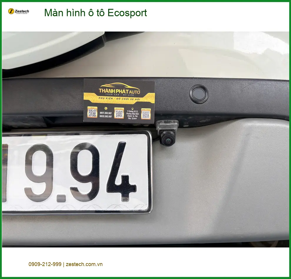 Anh Tấn nâng cấp màn hình ô tô Ecosport Quận Thủ Đức để xem bản đồ rõ hơn ảnh thực tế 3