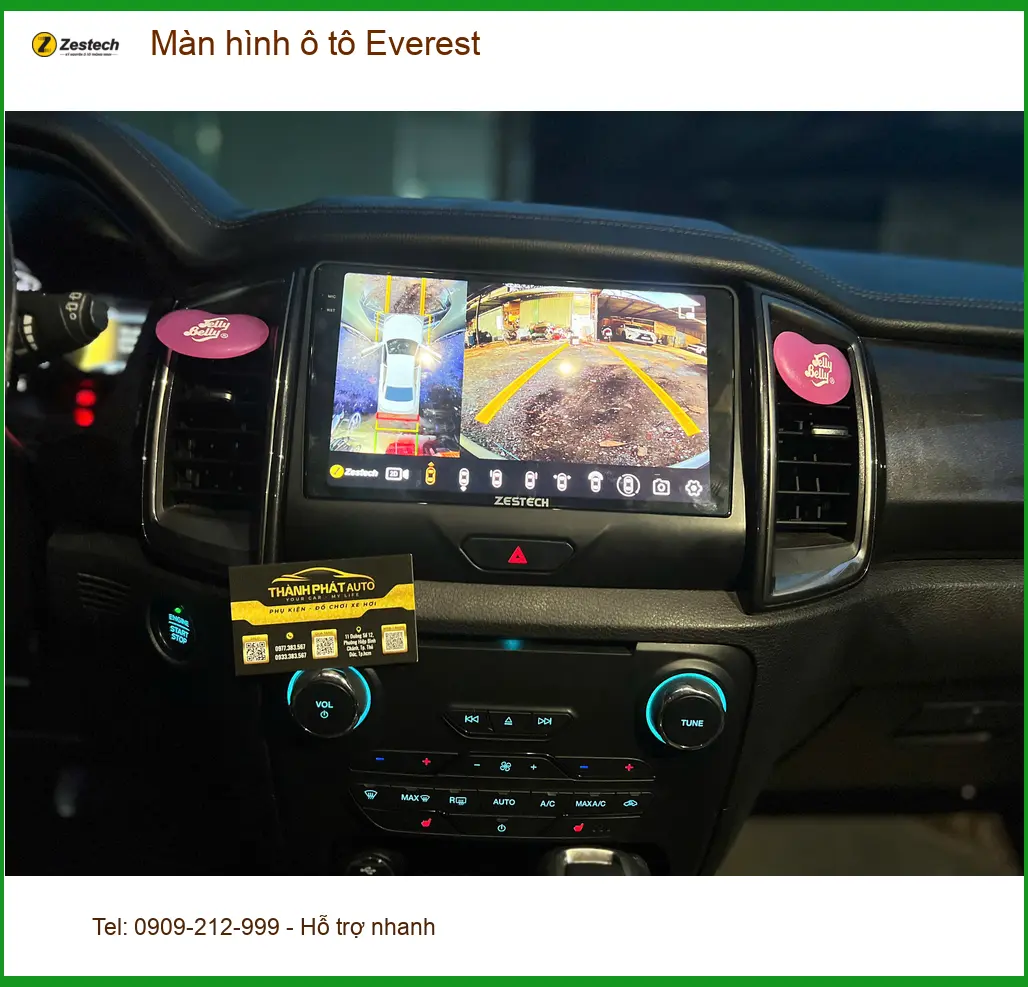 Anh Tấn nâng cấp màn hình ô tô cho Ford Everest tại Quận Bình Tân vì màn zin kém ảnh thực tế 2
