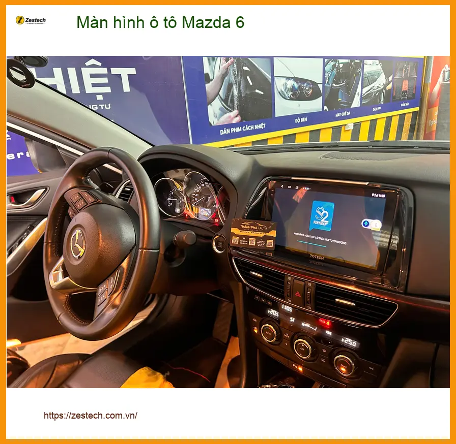 Anh Khải nâng cấp màn hình ô tô Mazda 6 tại Quận 3 để trải nghiệm giải trí tốt hơn. ảnh thực tế 3
