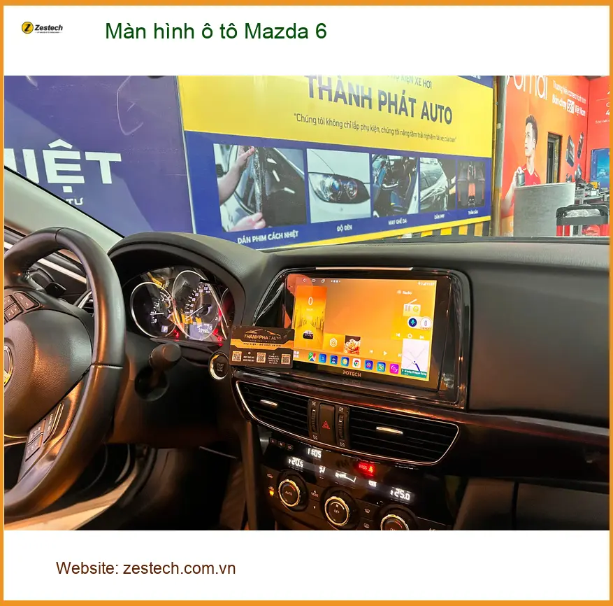 Anh Khải nâng cấp màn hình ô tô Mazda 6 tại Quận 3 để trải nghiệm giải trí tốt hơn. ảnh thực tế 5