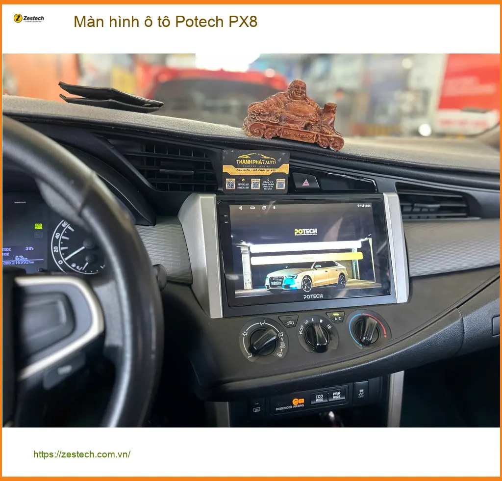 Anh Quang lắp màn hình ô tô Potech PX8 Hyundai Creta tại Cần Giờ ảnh thực tế 2