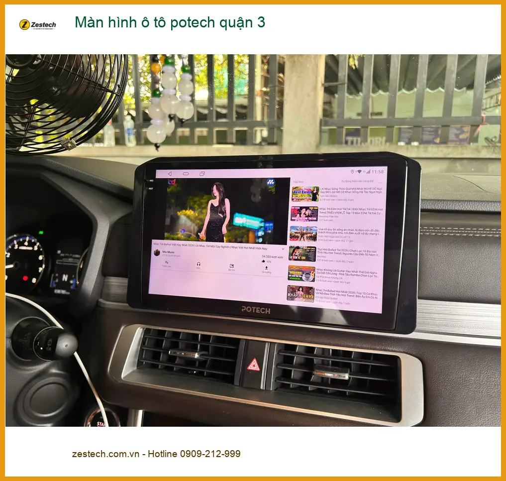 Nơi Gắn Màn Hình Android Ô Tô hình ô tô potech quận 3 - Giá Tốt TPHCM