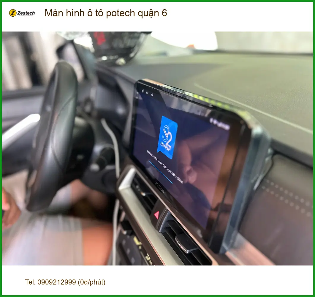 Trung Tâm Lắp Màn Hình Android Ô Tô hình ô tô potech quận 6 - Nâng Cấp Chính Hãng ảnh thực tế 2