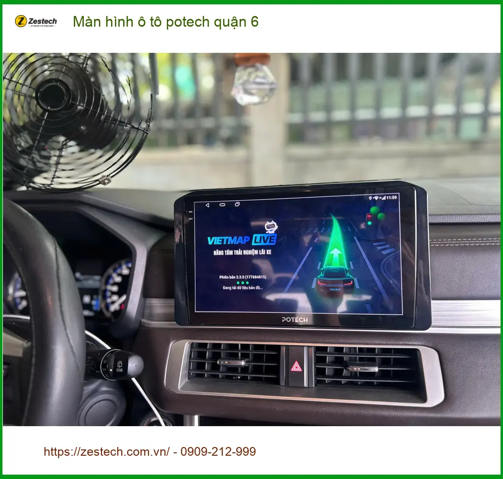 Trung Tâm Lắp Màn Hình Android Ô Tô hình ô tô potech quận 6 - Nâng Cấp Chính Hãng ảnh thực tế 3