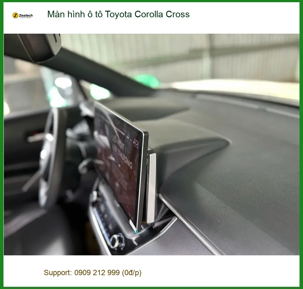 Chị Thảo lắp màn hình ô tô Toyota Corolla Cross tại Quận 12 ảnh thực tế 5