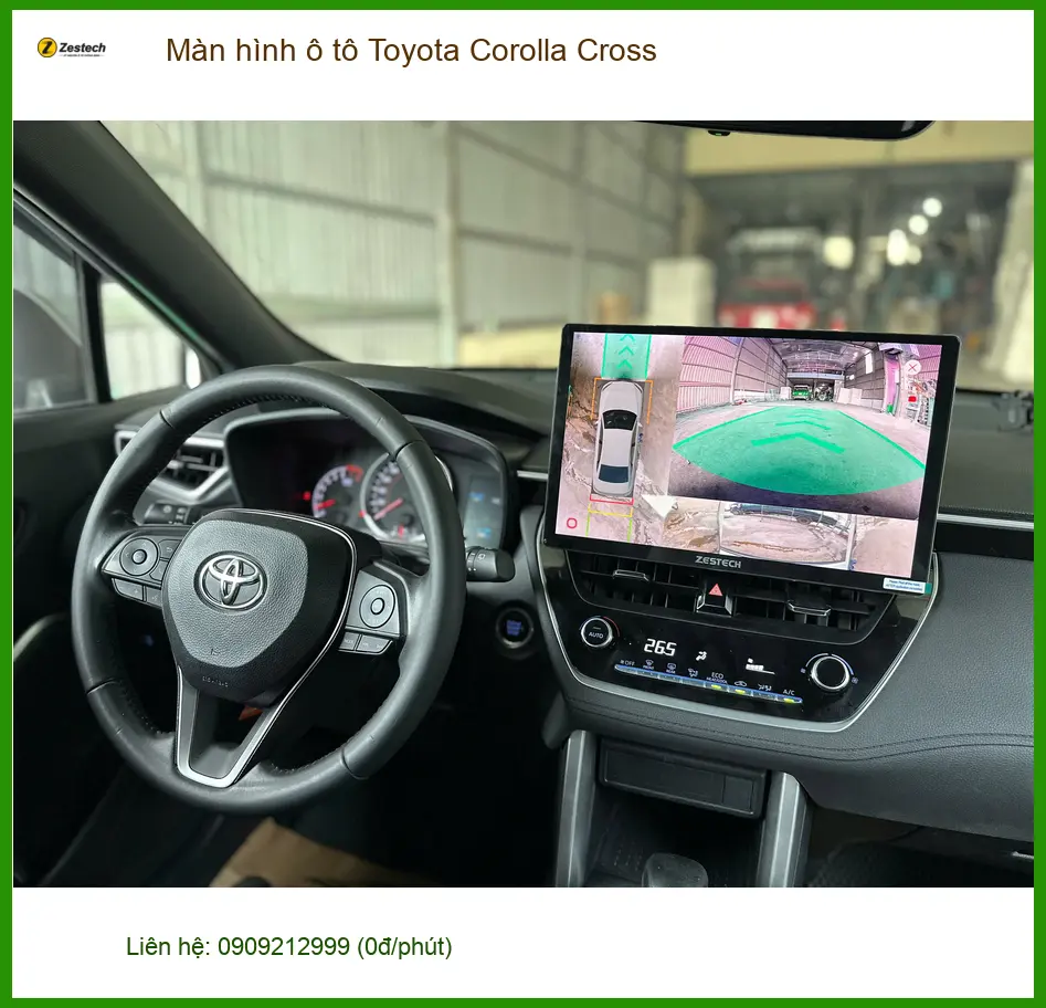 Anh Đạt lắp màn hình ô tô Toyota Corolla Cross chính hãng tại Thủ Đức ảnh thực tế 2