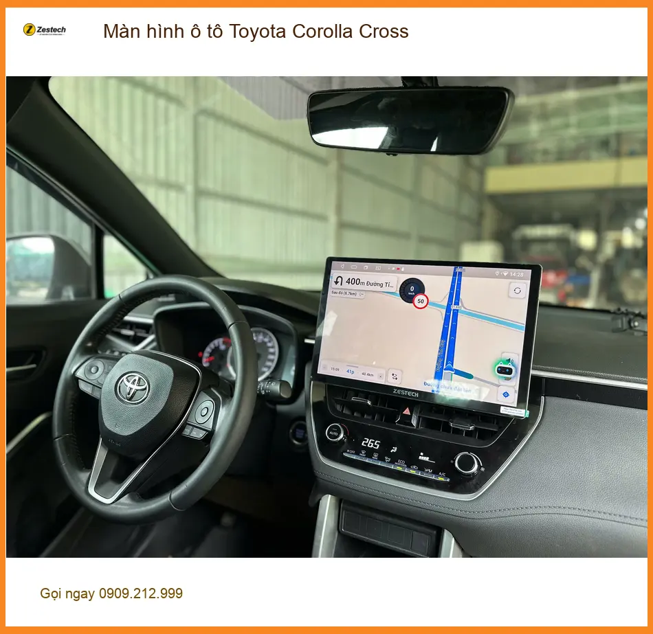 Anh Đạt lắp màn hình ô tô Toyota Corolla Cross chính hãng tại Thủ Đức ảnh thực tế 3