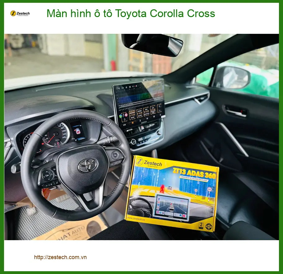Anh Đạt lắp màn hình ô tô Toyota Corolla Cross chính hãng tại Thủ Đức ảnh thực tế 4