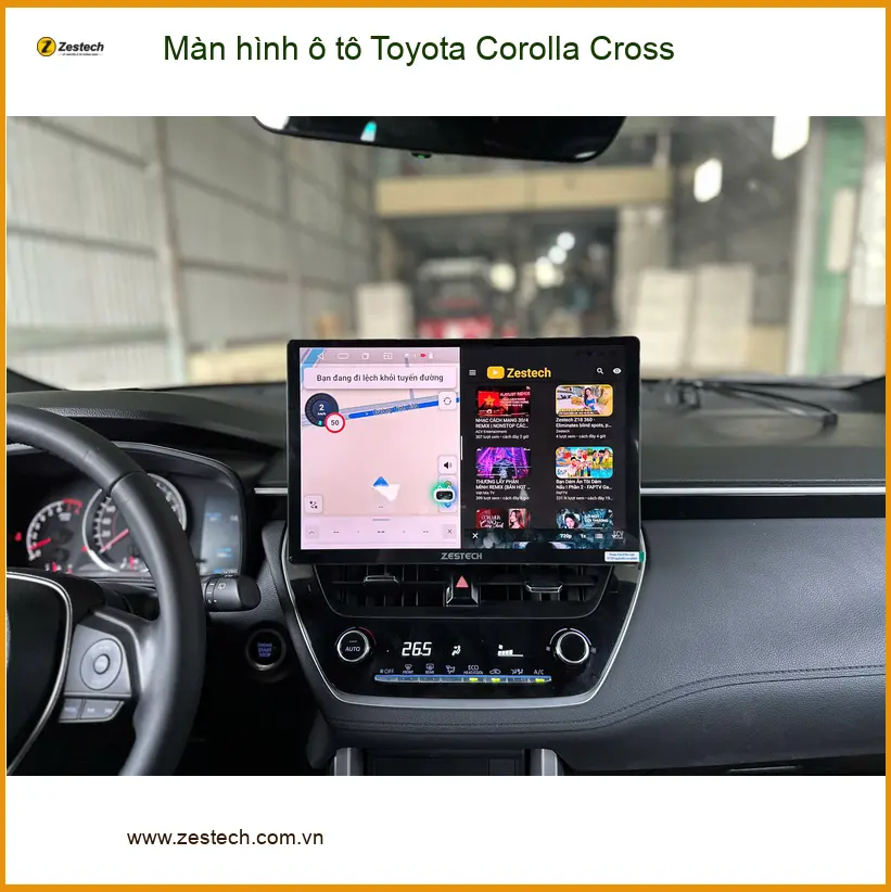 Anh Đạt lắp màn hình ô tô Toyota Corolla Cross chính hãng tại Thủ Đức ảnh thực tế 5