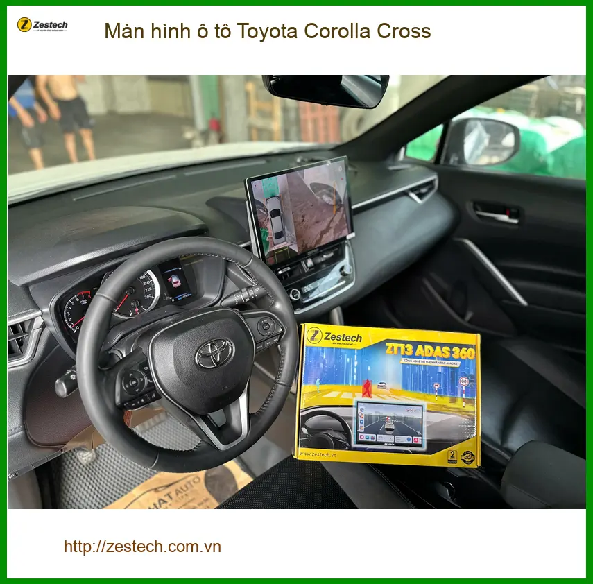 Chị Diệp nâng cấp màn hình ô tô Toyota Corolla Cross tại Quận Phú Nhuận để tiện đường đi làm ảnh thực tế 2