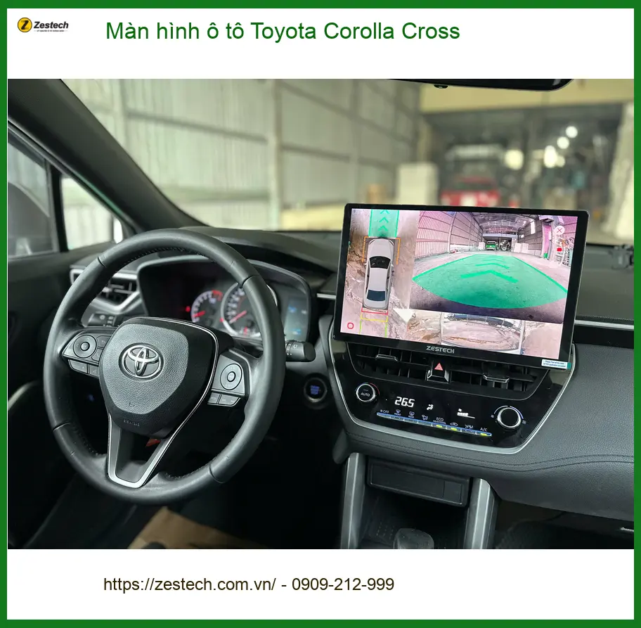 Chị Diệp nâng cấp màn hình ô tô Toyota Corolla Cross tại Quận Phú Nhuận để tiện đường đi làm ảnh thực tế 4