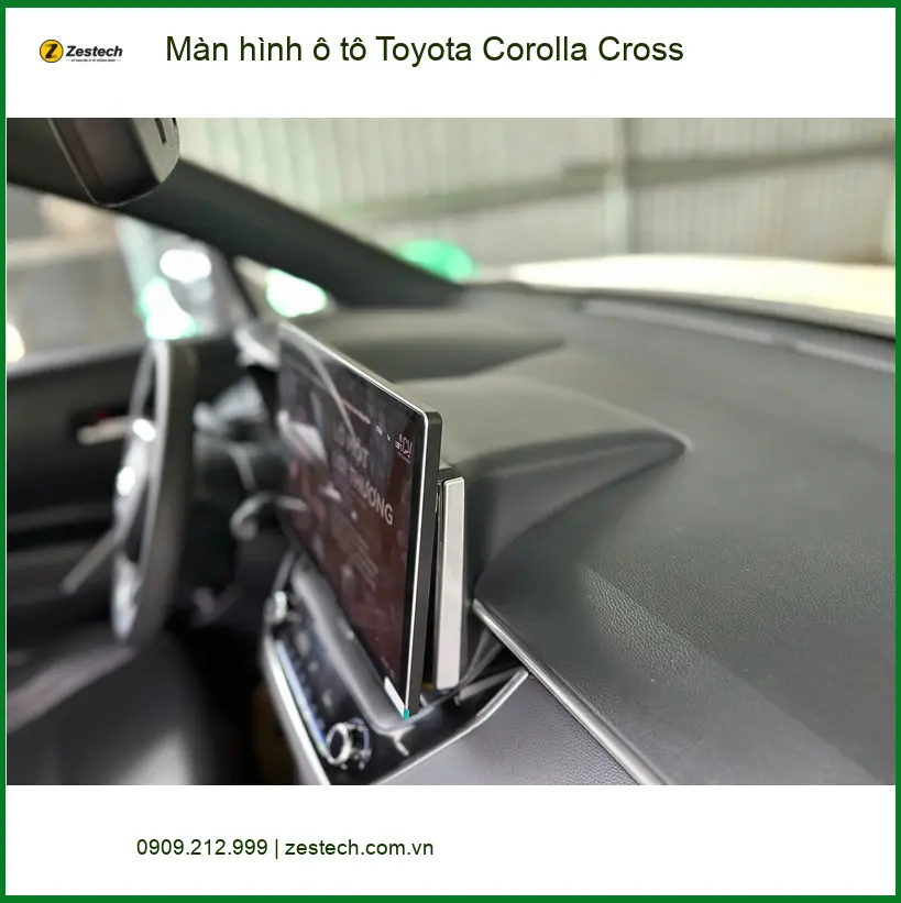 Anh Tấn lắp màn hình ô tô cho Toyota Corolla Cross tại Củ Chi vì màn zin thiếu tính năng ảnh thực tế 4